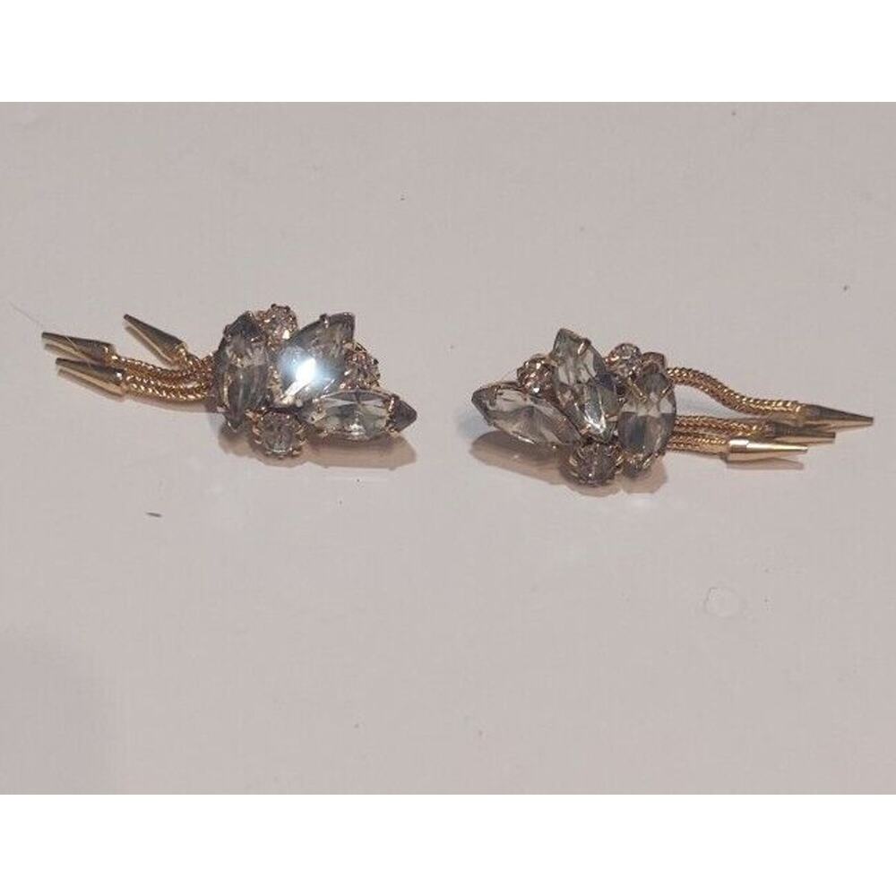 Fashion Rhinestone Clip On Earrings